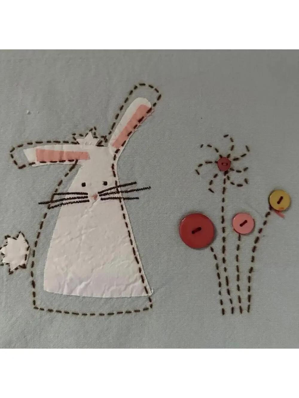 Sur La Table Easter Embroidered Appliqué Cotton Tea Towels set of 3 NWT